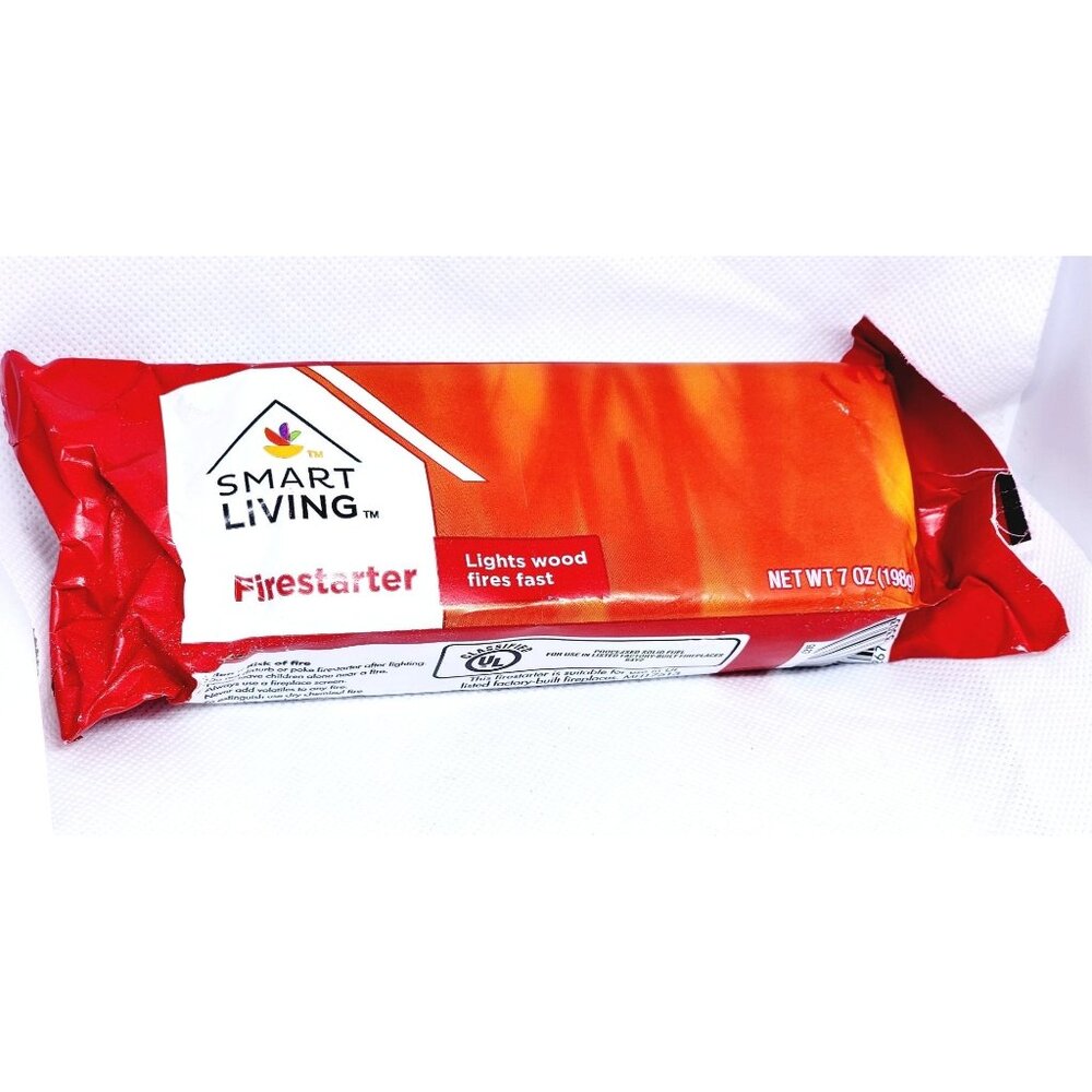 Smart Living Fast Lighting Wood Firestarter – 7oz | Quick & Easy Fire Ignition